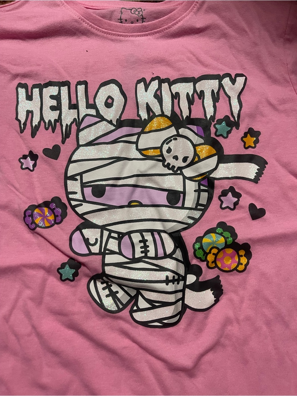 Sanrio Hello Kitty Pink mummy Halloween shirt size 6